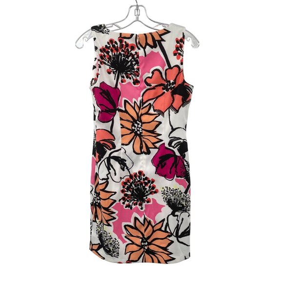 ALYX Petite Floral Sheath Dress Sleeveless Multicolor Size 6P Zip - Picture 7 of 9